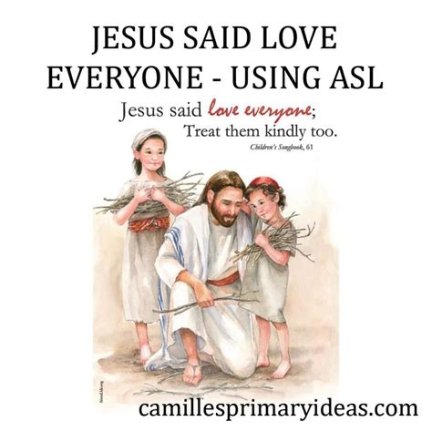 Jesus Said Love Everyone Camilles Primary Ideas