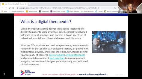 May Webinar Digital Therapeutics 101 Enhancing Patient Care Youtube