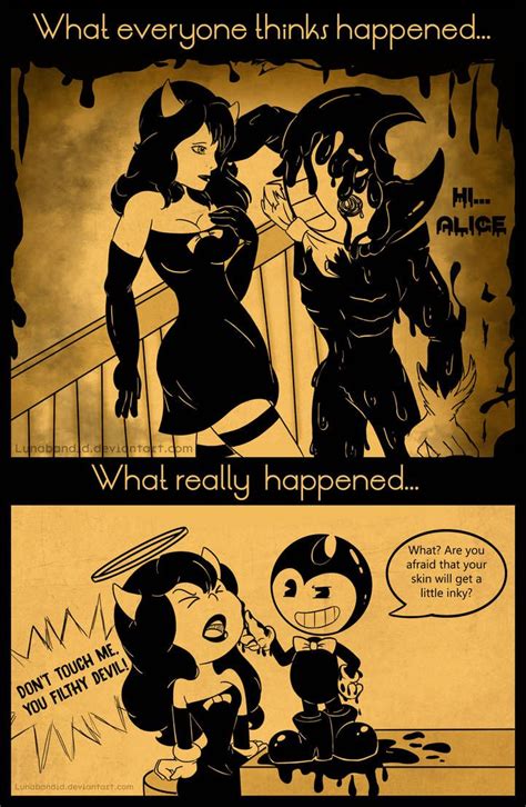 What Really Happened By Lunabandid Bendy And The Ink Machine Alice Angel Alice