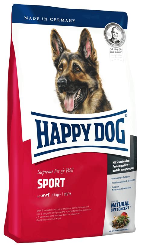 There are only two proteins in this food: Happy Dog Supreme Fit & Well Adult Sport | günstig bei ...