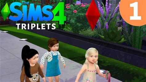 The Three Toddlers The Sims 4 Triplets Part 1 Youtube