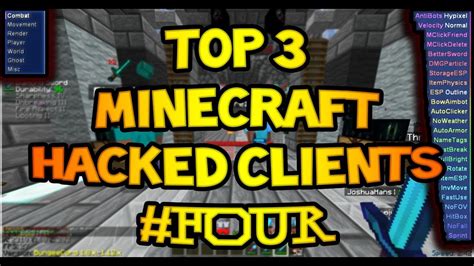 Top Minecraft Hacked Clients YouTube