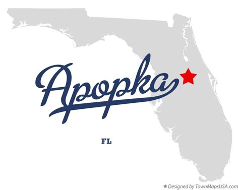 Map Of Apopka Fl Florida