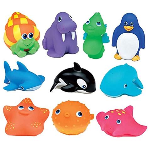 Squirtin Sea Buddies Pack Of 10 By Munchkin 18004 35 Inches Long X 35 Inches Wide X 11