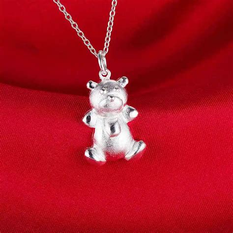 Lovely Cute Animal Sterling Silver Jewelry Necklace New Sale Silver