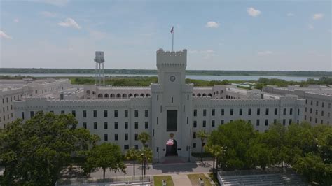 Premium Stock Video The Citadel Barracks In Charleston Sc