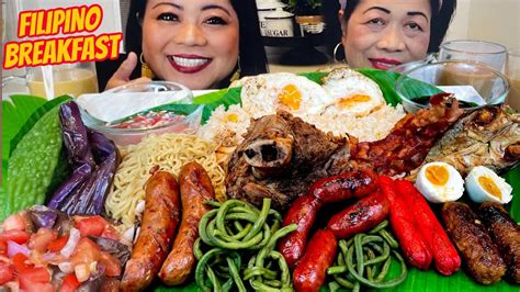 Filipino Breakfast Cravings Philippines Mukbang Real Mukbang Filipino Food Eating Show