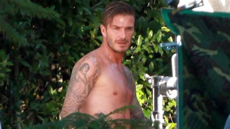 David Beckham Shoots H M Underwear Ad Half Naked In A Forest Mirror