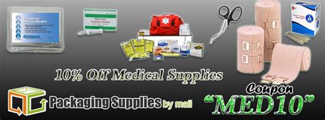 That caters to various specialization, provide quality medical and consumable products. Healthy 10% Sale on Medical Supplies at Packaging Supplies ...