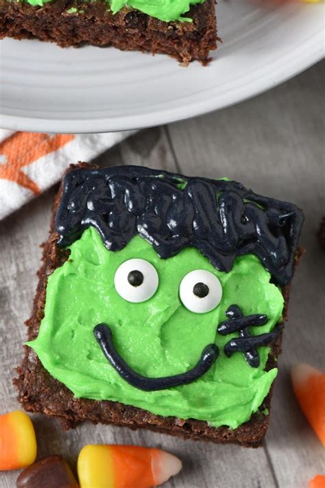 Frankenstein Brownies For Halloween Adventures Of Mel