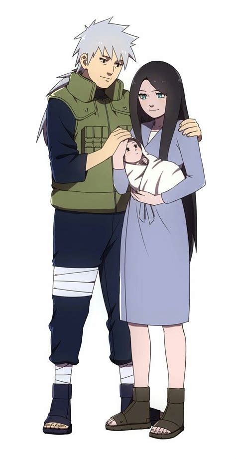 Kakashis Mother Fan Art Baby Kakashi Sakumo And Mother Wife Hatake Naruto Kakashi Anime