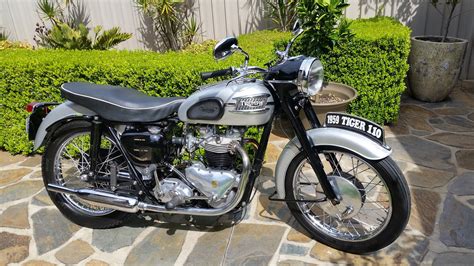 1959 triumph tiger t110 650cc for sale bikebound