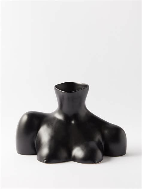 Black Breast Friend Earthenware Vase Anissa Kermiche Matches Uk