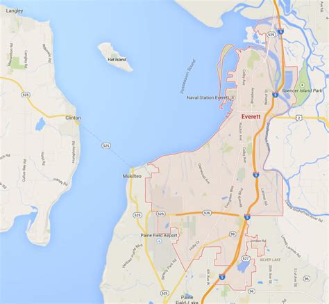 Everett Washington Map