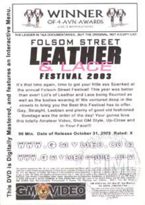 Folsom Street Leather Lace Festival Gm Video Adult Dvd Empire