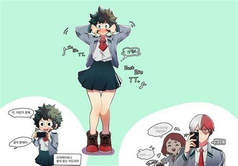 Midoriya Izuku Genderbend Personajes De Anime Parejas De Anime