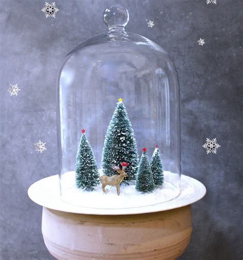 Cloche Decorate For Christmas 18 Nice Ideas Diy Masters 2016