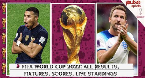 fifa world cup qatar 2022 all results fixtures scores live standings goalscorers group