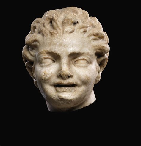 A Roman Marble Head Of A Boy Circa 2nd Century Ad Ancient Sculpture