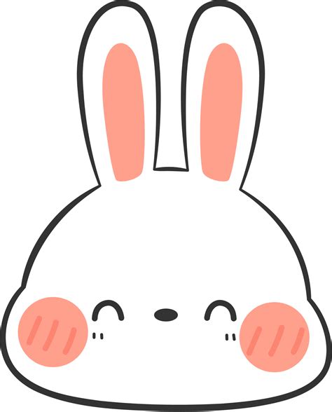 Cute Rabbit Head Cartoon Element 10792508 Png