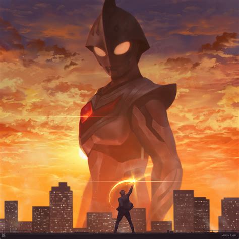 Artstation Ultraman Nexus Mist Xg Anime Shadow Concept Art
