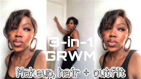 3 IN 1 GRWM MAKEUP HAIR Ft Exclusive Virgin Hair OUTFIT