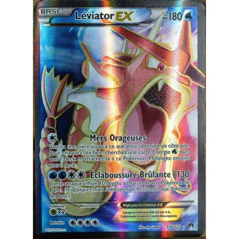 Carte Pokémon 114 122 Léviator Ex 180 Pv Ultra Rare Full Art Xy