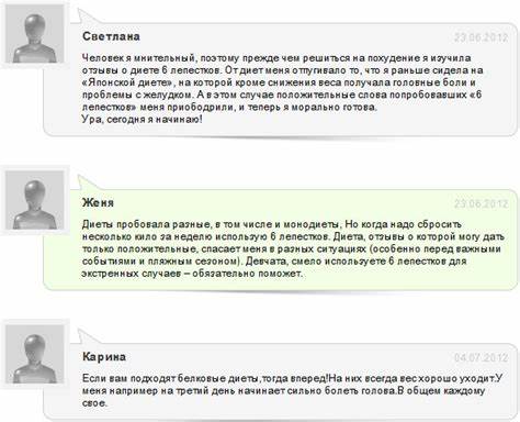 Диета 6 лепестков о форум
