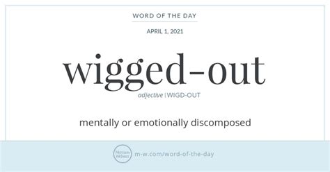 Word Of The Day Wigged Out