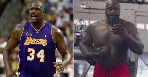 Nba Legend Shaquille Oneal 50 Is Shredded In Gym Picture As Fans Tip