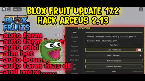 ROBLOX hack blox fruit trên điện thoại update 17 auto farm auto farm