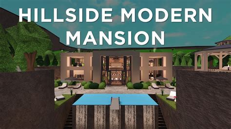 Hillside Modern Mansion Tour Roblox Bloxburg Youtube