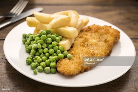 Fish Chips And Peas High Res Stock Photo Getty Images