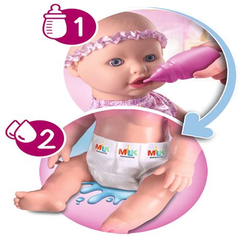 Boneca Bebê Sapekinha Faz Xixi Vestido Sortido Milk Brinquedos