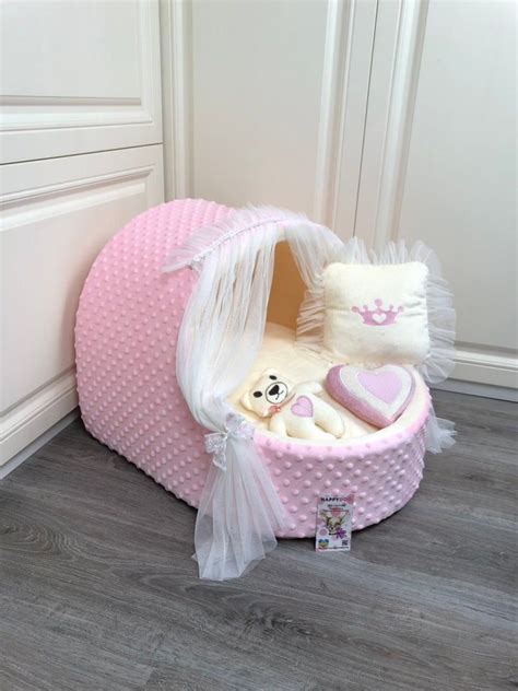 Maybe you would like to learn more about one of these? Baby pink and cream designer dog cradle Luxury dog bed ...