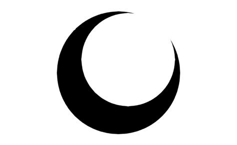 Black Crescent Moon Png 1 Sehanine Symbol Clip Art Library