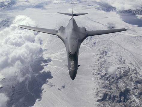 B 1b Lancer Approaches A Kc 10 Extender For In Flight Refueling Over