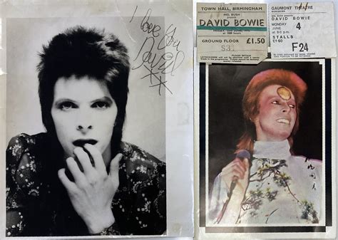 Lot 494 David Bowie Fan Club Memorabilia Concert