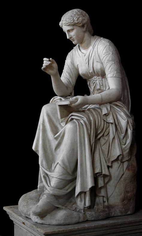Statue Of Calliope Marble Roman Work Of The 2nd Century Inv No 312