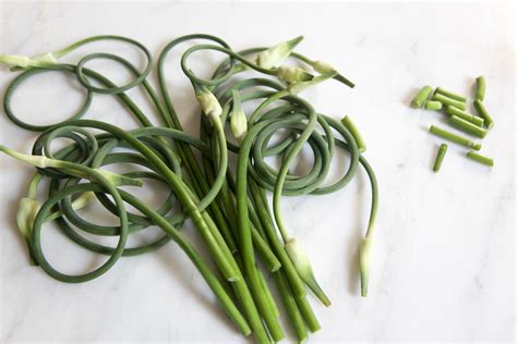 Garlic Scapes Sauteed With Olive Oil Sea Salt And Freshly Ground Pepper