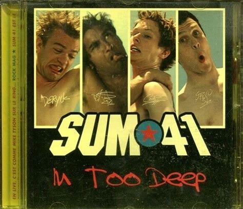 Sum 41 In Too Deep Ltd Cd Maxi 2002 Punk Ebay
