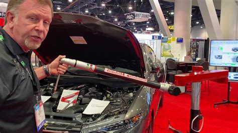 Car Bench Demonstrates Electronic Measuring System During Sema 2019