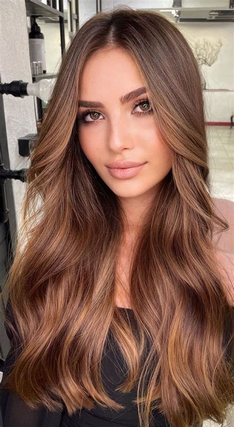 39 Best Autumn Hair Colours And Styles For 2021 Reddish Caramel Long Hair