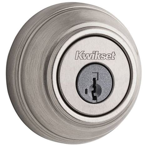 Kwikset 980 Single Cylinder Deadbolt Featuring Smartkey In Satin Nickel