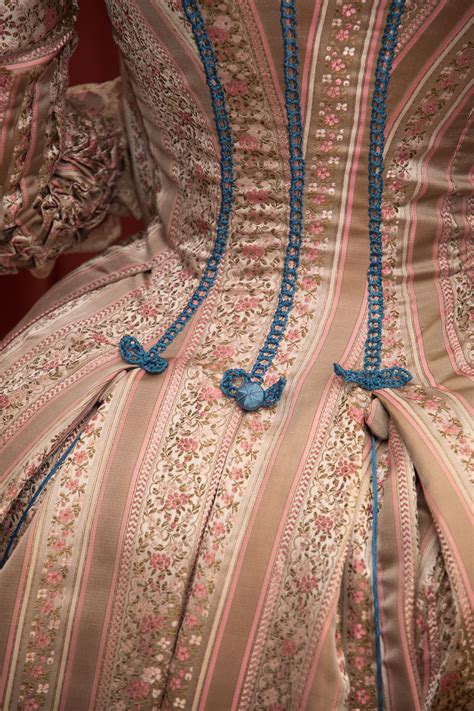 The Brocade Robe A La Polonaise Trimmed With A Cotton Valencian Lace