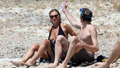 Kate Moss Nip Slip At The Beach In Formentera