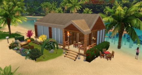 Mod The Sims Beach House In Sulani By Bestsomeone Sims 4 Downloads