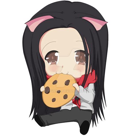Chibi Eating Cookie By F34r987 On Deviantart