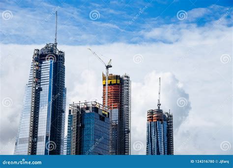 Skyscrapers Under Construction In New York City Editorial Image Image