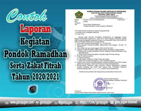 Agenda pesantren kilat ramadhan untuk remaja putra dan. Contoh Laporan Kegiatan Pondok Ramadhan Tahun 1442 H ...